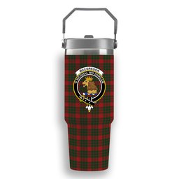 ScotsTee Shop Scottish MacGregor of Glenstrae 2 Crest Tartan Flip Straw Tumbler 20oz 30oz