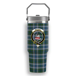 ScotsTee Shop Scottish MacNeil Dress Crest Tartan Flip Straw Tumbler 20oz 30oz