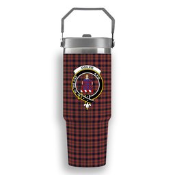 ScotsTee Shop Scottish Ogilvie (Ogilvy) Crest Tartan Flip Straw Tumbler 20oz 30oz