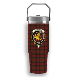 ScotsTee Shop Scottish Nicolson Lochcarron Crest Tartan Flip Straw Tumbler 20oz 30oz