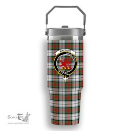 ScotsTee Shop Scottish MacDuff Dress Ancient Crest Tartan Flip Straw Tumbler 20oz 30oz