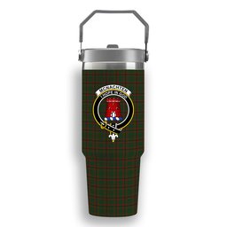 ScotsTee Shop Scottish McNachten Hunting Crest Tartan Flip Straw Tumbler 20oz 30oz