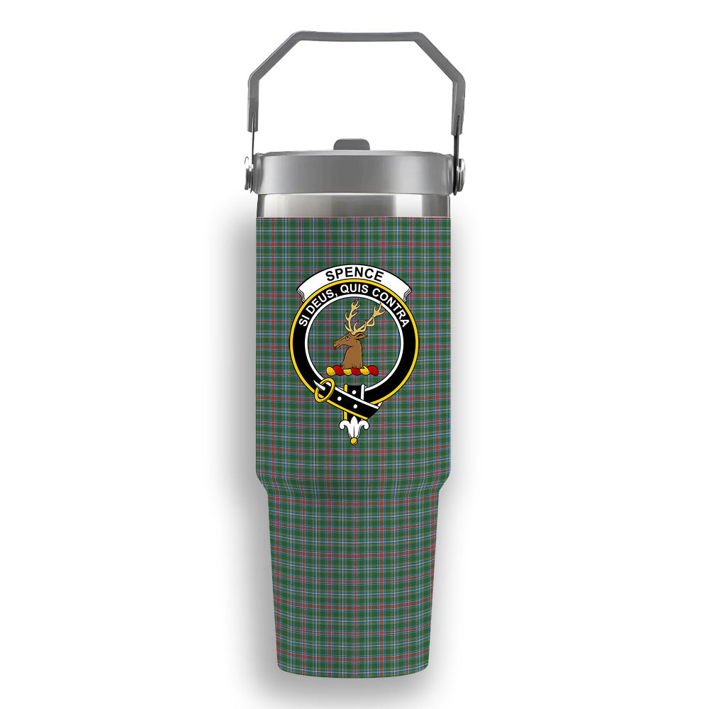 ScotsTee Shop Scottish Spence Fragment Ancient Clan Crest Tartan Flip Straw Tumbler 20oz 30oz