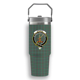 ScotsTee Shop Scottish Spence Fragment Ancient Clan Crest Tartan Flip Straw Tumbler 20oz 30oz