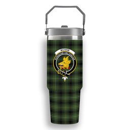 ScotsTee Shop Scottish McIvor Hunting Crest Tartan Flip Straw Tumbler 20oz 30oz