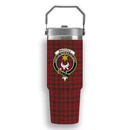 ScotsTee Shop Scottish MacColl 3 Crest Tartan Flip Straw Tumbler 20oz 30oz