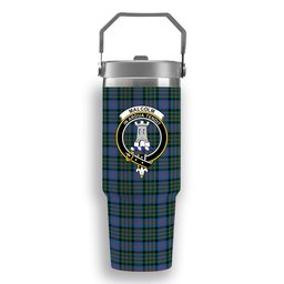 ScotsTee Shop Scottish Malcolm of Berwick Ancient Crest Tartan Flip Straw Tumbler 20oz 30oz