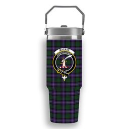 ScotsTee Shop Scottish MacRae Hunting 1 Crest Tartan Flip Straw Tumbler 20oz 30oz