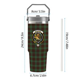 ScotsTee Shop Scottish MacPhee Hunting Modern Crest Tartan Flip Straw Tumbler 20oz 30oz