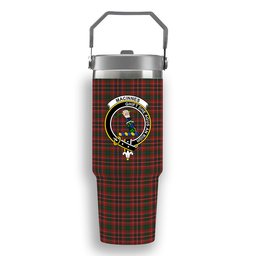 ScotsTee Shop Scottish MacInnes Hastie Crest Tartan Flip Straw Tumbler 20oz 30oz