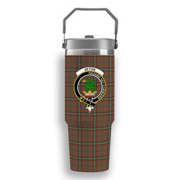 ScotsTee Shop Scottish Seton Hunting Ancient Crest Tartan Flip Straw Tumbler 20oz 30oz