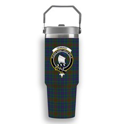ScotsTee Shop Scottish Tennant Yules Crest Tartan Flip Straw Tumbler 20oz 30oz