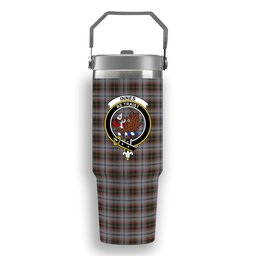 ScotsTee Shop Scottish Innes Red Dress Dance Crest Tartan Flip Straw Tumbler 20oz 30oz