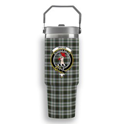 ScotsTee Shop Scottish Taylor Dress 2 Crest Tartan Flip Straw Tumbler 20oz 30oz