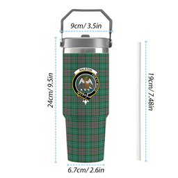 ScotsTee Shop Scottish Ralston USA Ancient Crest Tartan Flip Straw Tumbler 20oz 30oz