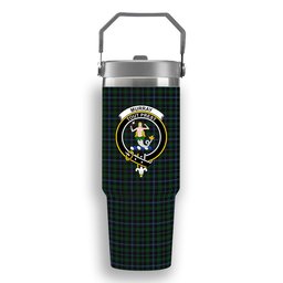 ScotsTee Shop Scottish Murray 1830-40 Crest Tartan Flip Straw Tumbler 20oz 30oz