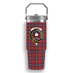 ScotsTee Shop Scottish Pitcairn Heritage Ancient Crest Tartan Flip Straw Tumbler 20oz 30oz
