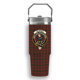 ScotsTee Shop Scottish McInnes Hastie Crest Tartan Flip Straw Tumbler 20oz 30oz