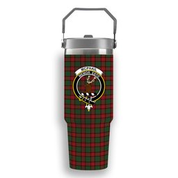 ScotsTee Shop Scottish McPhail Crest Tartan Flip Straw Tumbler 20oz 30oz