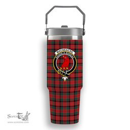 ScotsTee Shop Scottish MacNeacail Modern Crest Tartan Flip Straw Tumbler 20oz 30oz