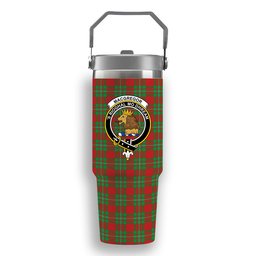 ScotsTee Shop Scottish MacGregor Modern SC Crest Tartan Flip Straw Tumbler 20oz 30oz