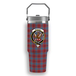 ScotsTee Shop Scottish Wishart Dress Ancient Crest Tartan Flip Straw Tumbler 20oz 30oz