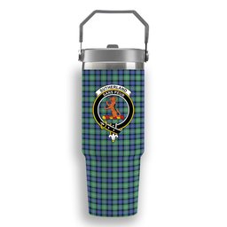 ScotsTee Shop Scottish Sutherland Ancient Crest Tartan Flip Straw Tumbler 20oz 30oz