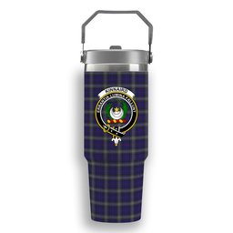 ScotsTee Shop Scottish Kinnaird Crest Tartan Flip Straw Tumbler 20oz 30oz
