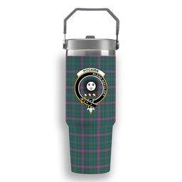 ScotsTee Shop Scottish Pitcairn Hunting Ancient Crest Tartan Flip Straw Tumbler 20oz 30oz