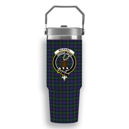 ScotsTee Shop Scottish McPhail Hunting Crest Tartan Flip Straw Tumbler 20oz 30oz