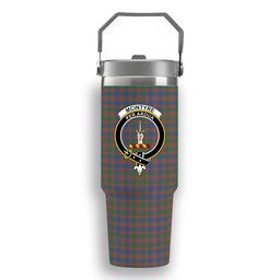 ScotsTee Shop Scottish McIntyre Ancient Crest Tartan Flip Straw Tumbler 20oz 30oz