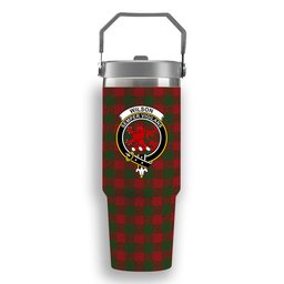 ScotsTee Shop Scottish Wilsons 099 Crest Tartan Flip Straw Tumbler 20oz 30oz