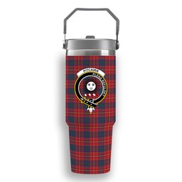 ScotsTee Shop Scottish Pitcairn Heritage Modern Crest Tartan Flip Straw Tumbler 20oz 30oz