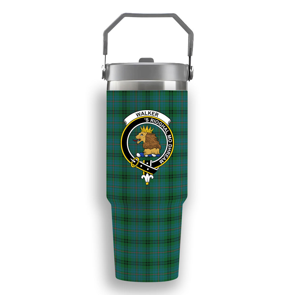 ScotsTee Shop Scottish Walker Hunting Ancient Crest Tartan Flip Straw Tumbler 20oz 30oz