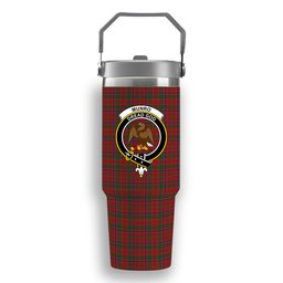 ScotsTee Shop Scottish Munro Crest Tartan Flip Straw Tumbler 20oz 30oz