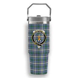 ScotsTee Shop Scottish McDowell Ancient Crest Tartan Flip Straw Tumbler 20oz 30oz