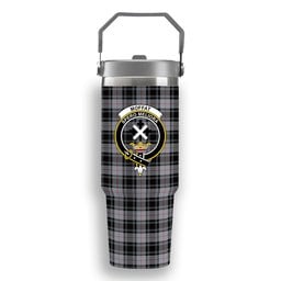 ScotsTee Shop Scottish Moffat Ancient Crest Tartan Flip Straw Tumbler 20oz 30oz