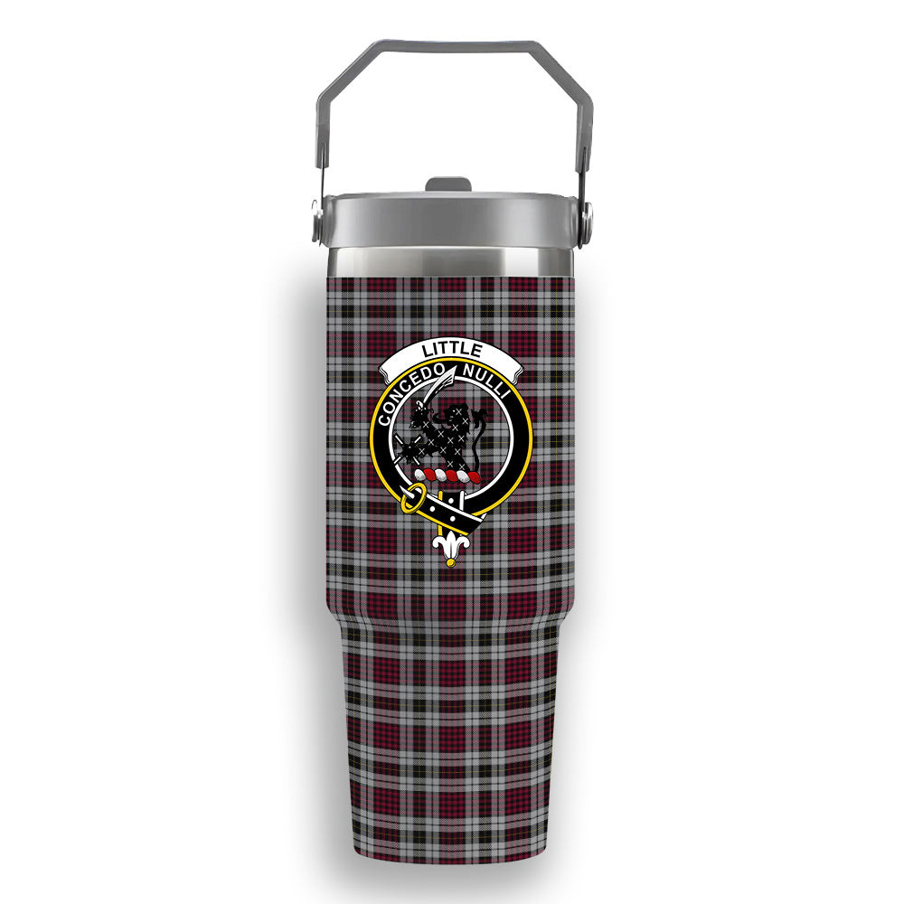 ScotsTee Shop Scottish Little Dress Crest Tartan Flip Straw Tumbler 20oz 30oz