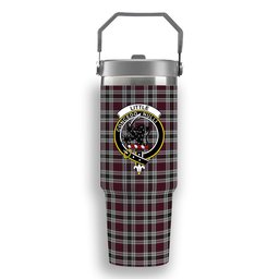 ScotsTee Shop Scottish Little Dress Crest Tartan Flip Straw Tumbler 20oz 30oz