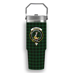 ScotsTee Shop Scottish Wallace Hunting Crest Tartan Flip Straw Tumbler 20oz 30oz