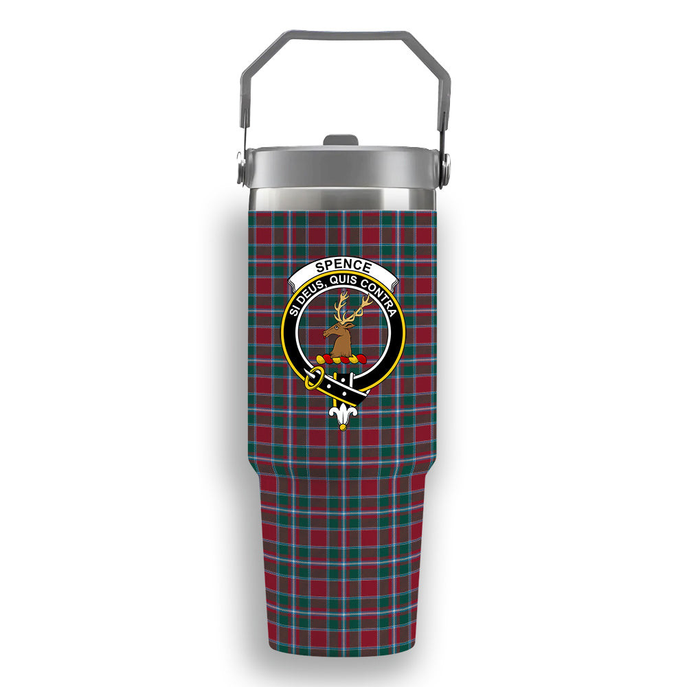 ScotsTee Shop Scottish Spence Modern Clan Crest Tartan Flip Straw Tumbler 20oz 30oz