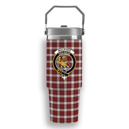 ScotsTee Shop Scottish MacPhee Dress Ancient Crest Tartan Flip Straw Tumbler 20oz 30oz