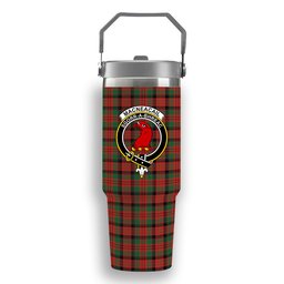 ScotsTee Shop Scottish MacNeacail Ancient Crest Tartan Flip Straw Tumbler 20oz 30oz