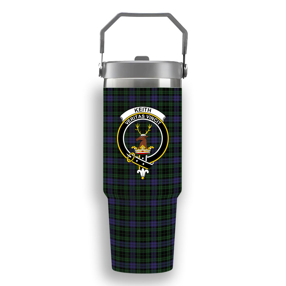 ScotsTee Shop Scottish Keith McCormick Crest Tartan Flip Straw Tumbler 20oz 30oz