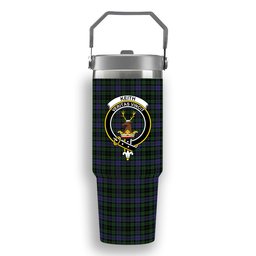 ScotsTee Shop Scottish Keith McCormick Crest Tartan Flip Straw Tumbler 20oz 30oz