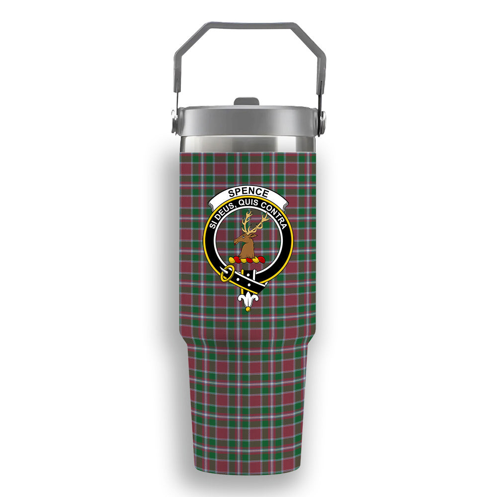 ScotsTee Shop Scottish Spence Ancient Crest Tartan Flip Straw Tumbler 20oz 30oz