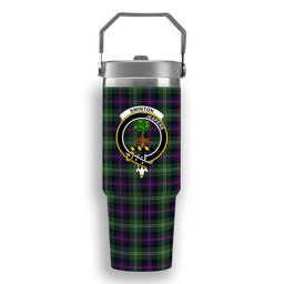 ScotsTee Shop Scottish Swinton SC Crest Tartan Flip Straw Tumbler 20oz 30oz