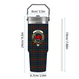 ScotsTee Shop Scottish Young Presidents Organisation Crest Tartan Flip Straw Tumbler 20oz 30oz
