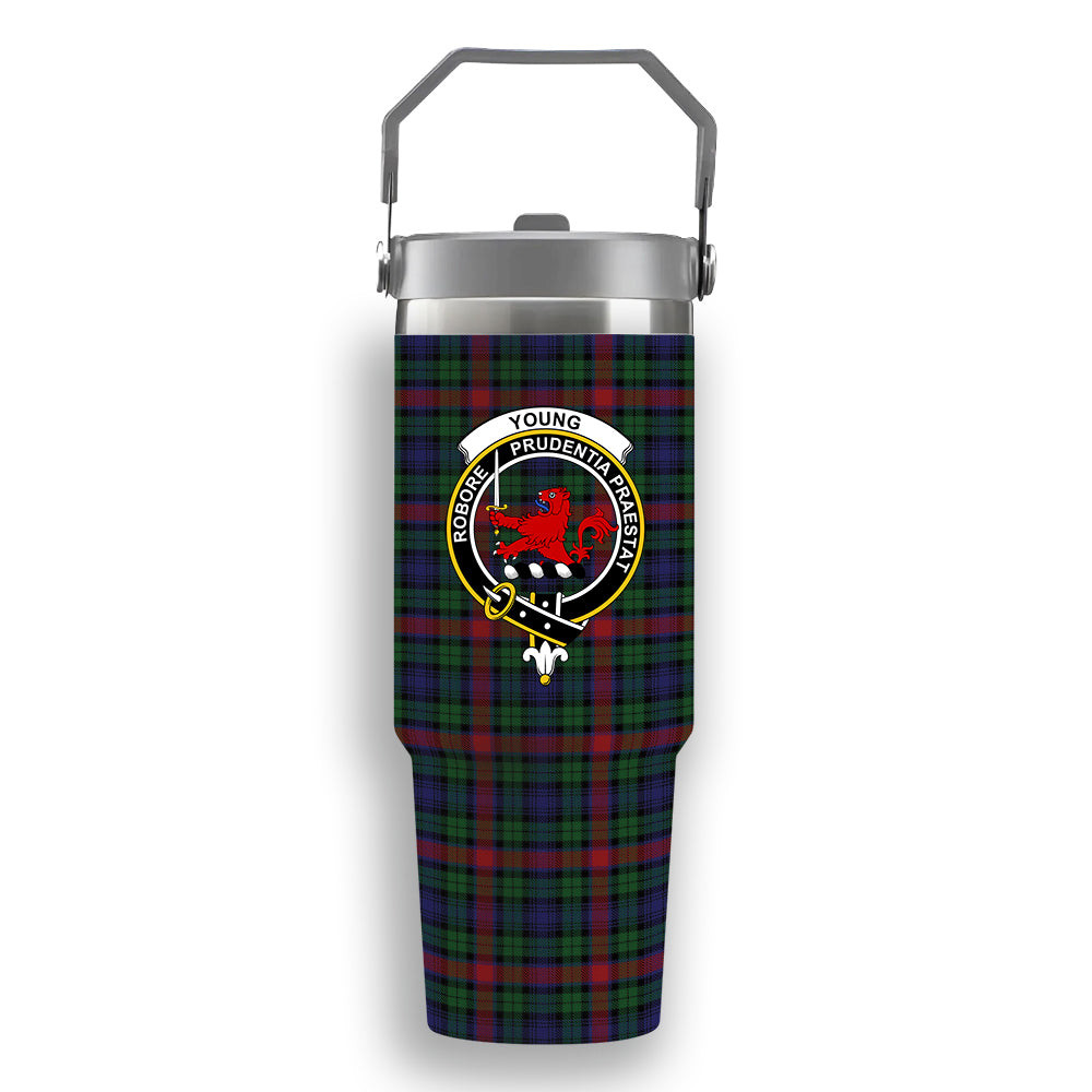 ScotsTee Shop Scottish Young Presidents Organisation Crest Tartan Flip Straw Tumbler 20oz 30oz