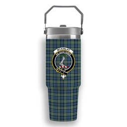 ScotsTee Shop Scottish McKinlay Ancient Crest Tartan Flip Straw Tumbler 20oz 30oz